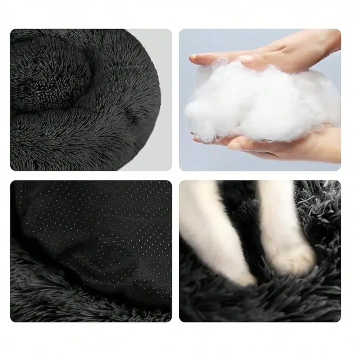 100 Cotton Donut Dog Bed For Medium And Large Dogs