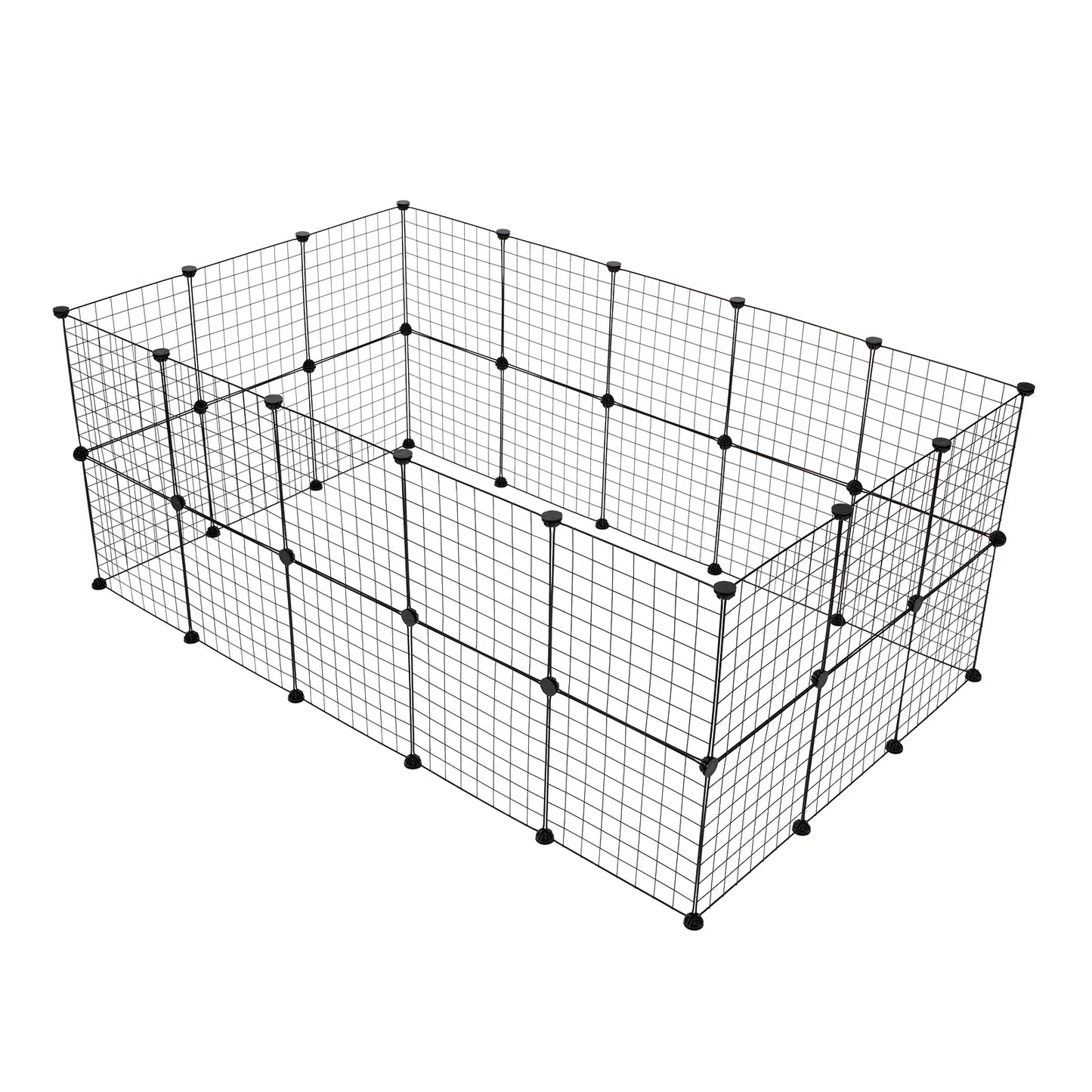 NONECN Portable Metal Wire Playpen for Guinea Pigs and Rabbits