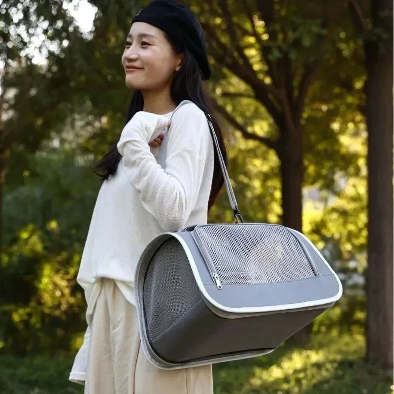 Portable Pet Carrier Handbag for Cats and Dogs Shoulder Bag