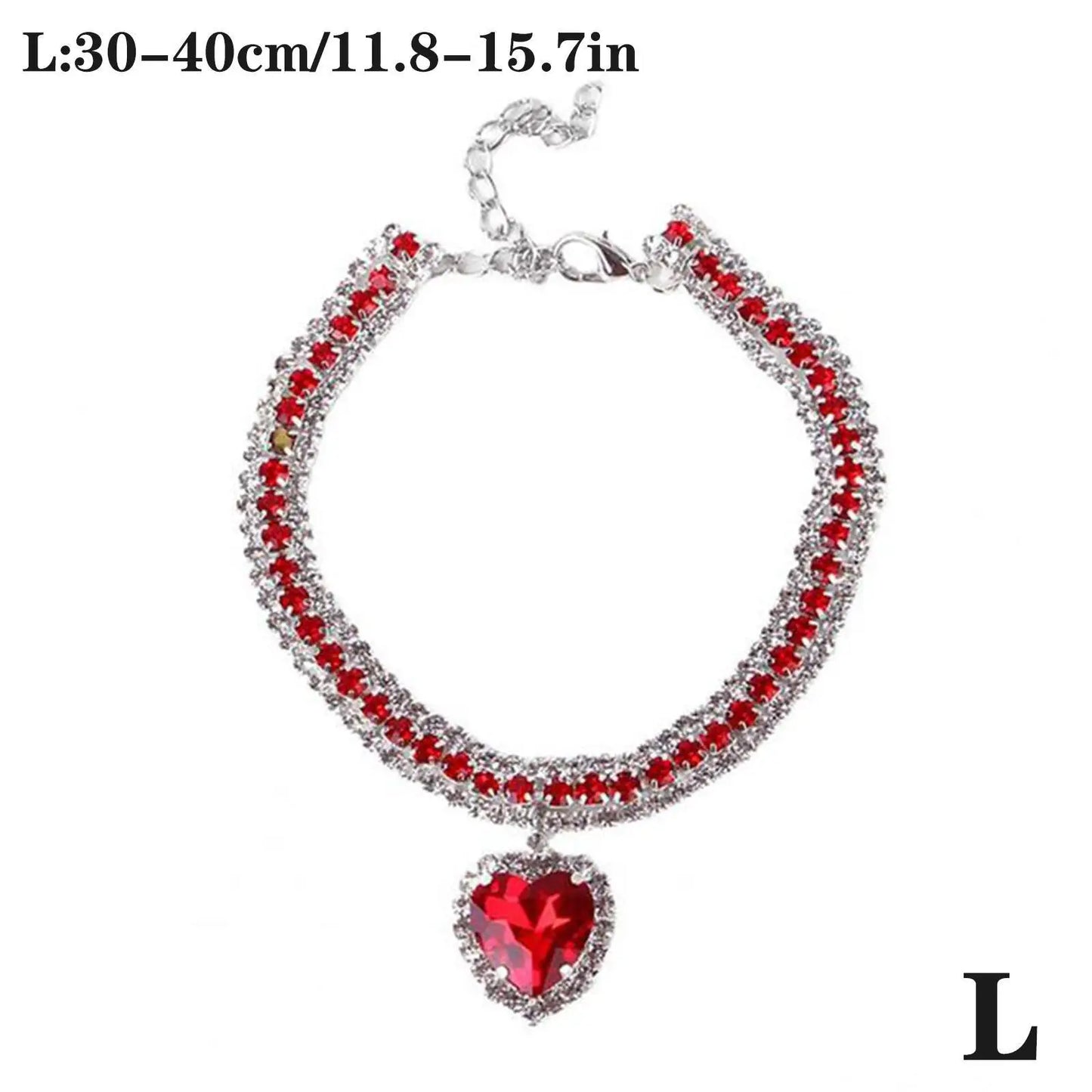 Rhinestone Diamante Dog Cat Collar Necklace Crystal Bling