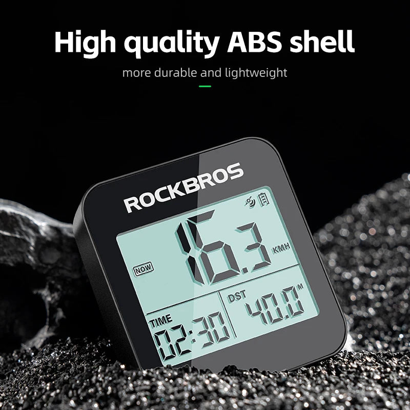 ROCKBROS GPS Bike Computer Speedometer Waterproof Wireless Cycling Odometer
