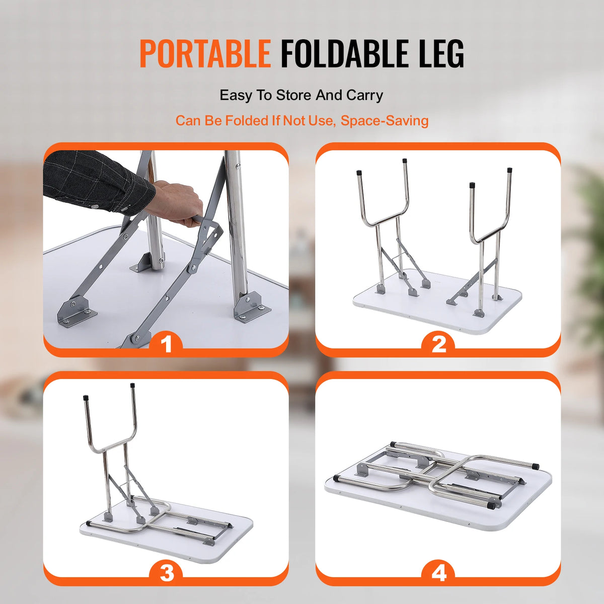 SucceBuy Foldable Pet Grooming Table With Two Grooming Arms