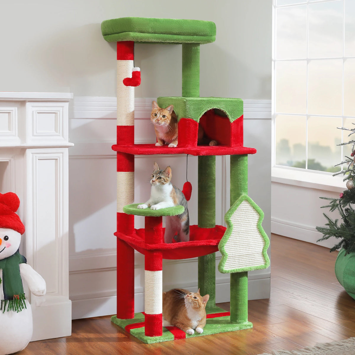 Pawz Road 5 Level Cat Tower For Large Cats Sisal Scratcher